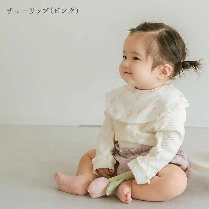 Lien de famille リヤンドファミーユ おはなのラトル | ガラガラ 日本製 おもちゃ 布製 ファーストトイ お花 チューリップ ガーベラ 鈴 音がなる