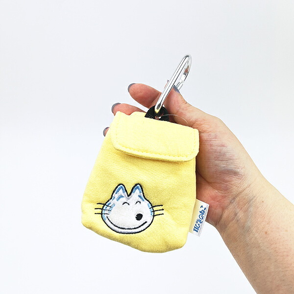 11ぴきのねこ リュック型バッグチャーム イエロー ポーチ