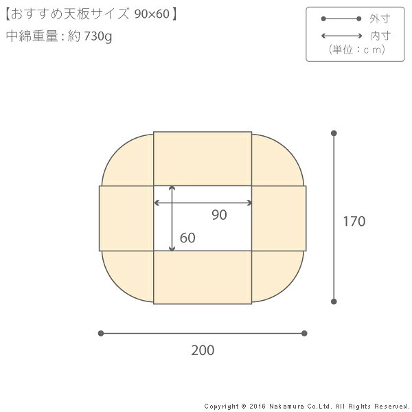 こたつ布団 長方形 省スペース はっ水リバーシブル省スペースこたつ布団-モルフ 90x60cmこたつ用(200x170cm) 撥水 洗える 保温 掛け布団 かけふとん コタツ 炬燵 こたつぶとん シンプル カジュアル テレワーク リモートワーク 冬用