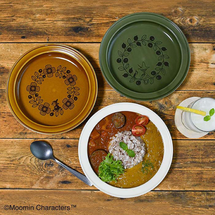 MOOMIN ムーミン すくいやすいカレー皿 21cm | 食器 カレープレート 磁器 朝ごはん 日本製 皿 キッズ ベビー 子供食器 子ども食器 こども食器 電子レンジ 食洗機 対応 出産祝い 内祝い 結婚祝い 引っ越し祝い 誕生日プレゼント リトルミイ スナフキン