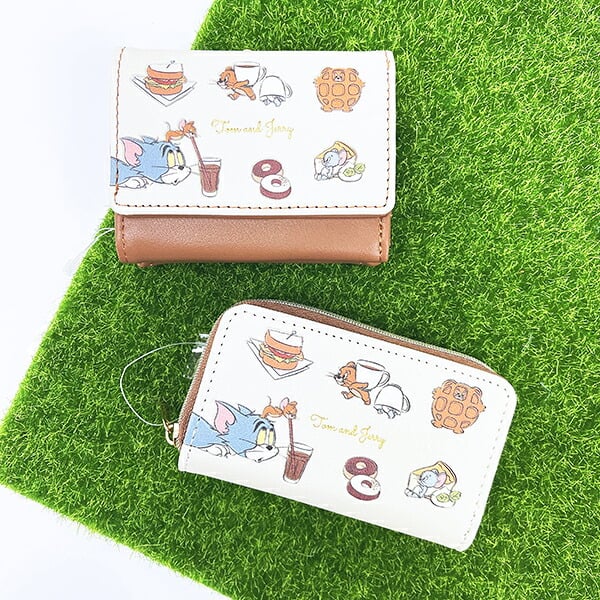 トムとジェリー カフェモチーフミニウォレット アイボリー お財布 トムジェリ 送料込み