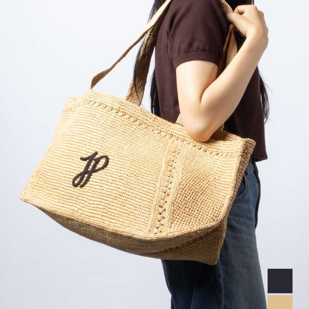 パトゥ PATOU TRAPEZE TOTE BAG GM ラフィア パトゥ ロゴ トラペーズ トート ラージ AC0920215 トートバッグ レディース バッグ