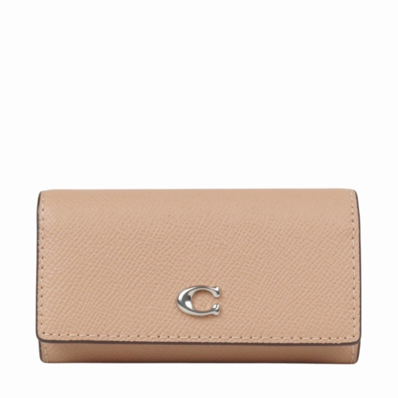 送料無料 コーチ COACH アウトレット レディース 敬老の日 小物 キーケース CH799 LHWFT(バフ) ベージュ (女性 プレゼント コンパクト 本革 スマートキー 大人可愛い)