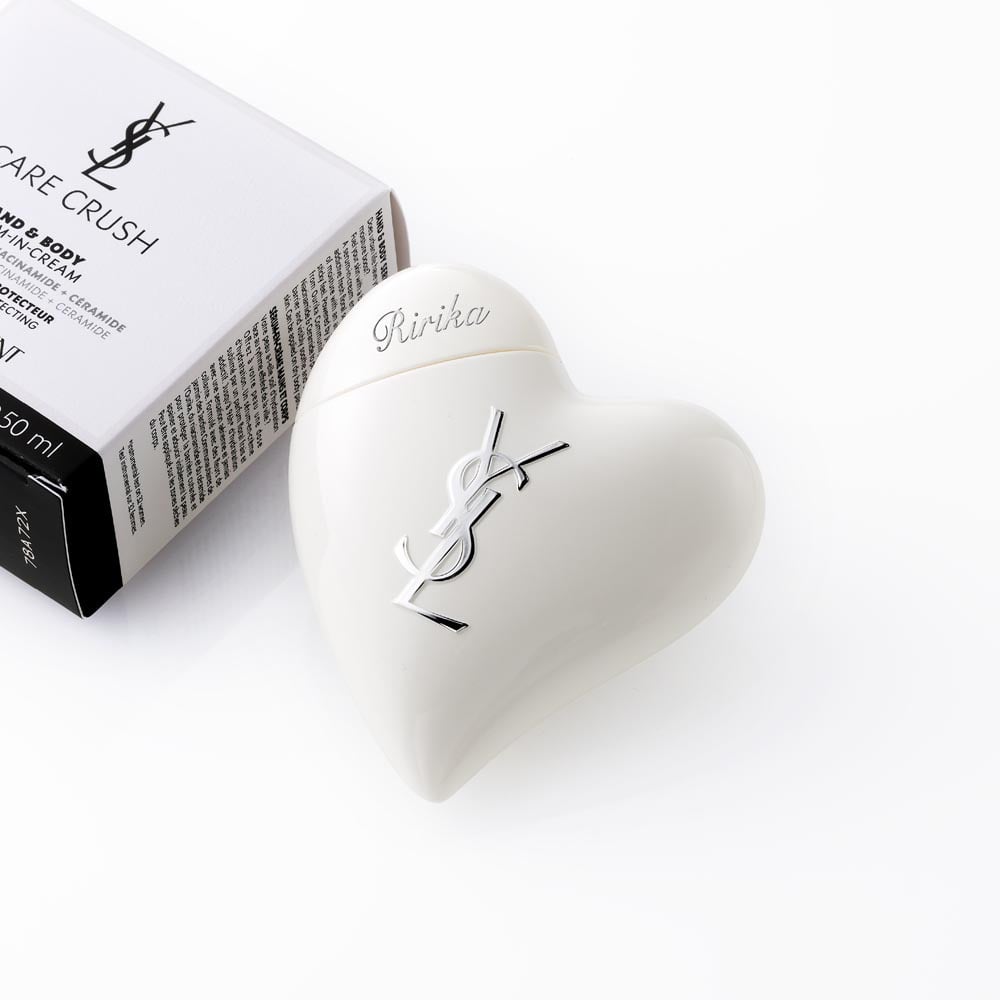 Yves Saint Laurent イヴ・サンローラン YSL ケアクラッシュ セラムクリーム 50ml 単品 名入れ彫刻代込み 名前 彫刻 刻印 お祝い プレゼント ギフト 記念日 高級 ブランド 誕生日 高級 コスメ ハンドクリーム ボディクリーム 保湿