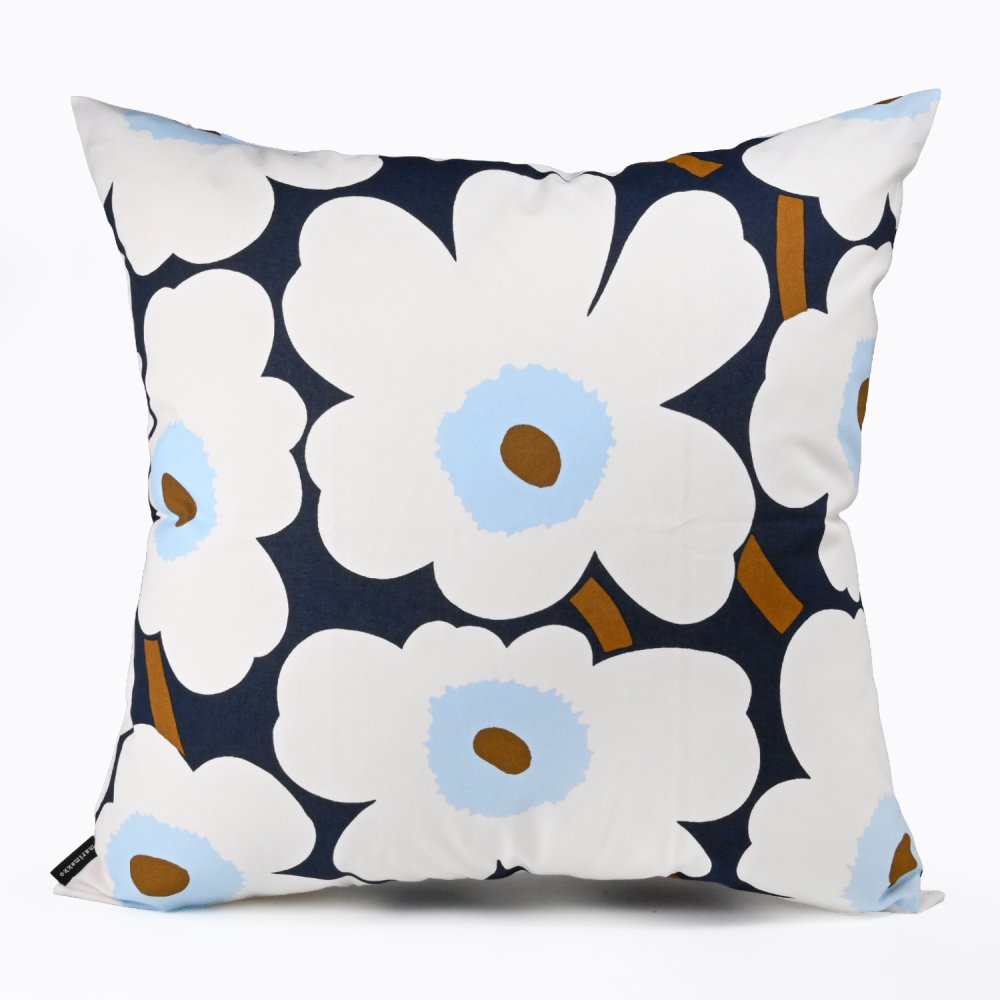 マリメッコ marimekko クッションカバー 50×50cm ヌードクッション セット ピエ二 ウニッコ ブルーベリー ホワイト コールドブルー 76433 076433 585 北欧雑貨 北欧デザイン 送別会 誕生日 お中元 結婚祝い 結婚式 高級 父の日 母の日 ホワイトデー