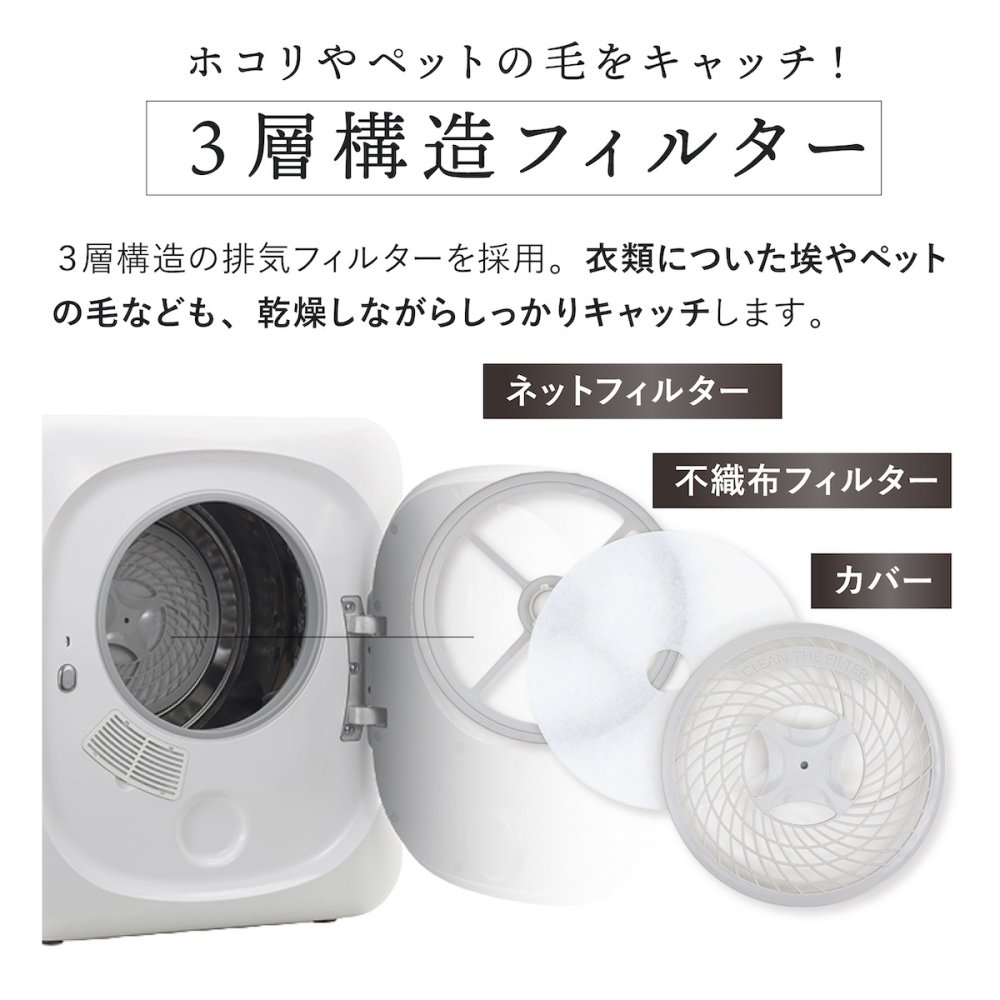 【メーカー直送】RELICIA 小型衣類乾燥機 RLC-CR800 ミニ乾燥機 ドラム式 衣類乾燥機 工事不要 簡単設置 PTCヒーター 高温 温風 送風 タンブラー乾燥 コンパクト 部屋干し 梅雨 花粉対策 洗濯物 一人暮らし ワンルーム 新生活 家電 実用的 プレゼント レリシア