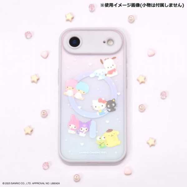 サンリオ iPhone ケース MagSafe 対応 IIIIfit プランプフレーム iPhone15 14 13 iPhoneケース ハードケース TPU PC ハイブリッド 耐衝撃 スマホケース ストラップホール付き おしゃれ 可愛い キャラクター サンリオ正規ライセンス品