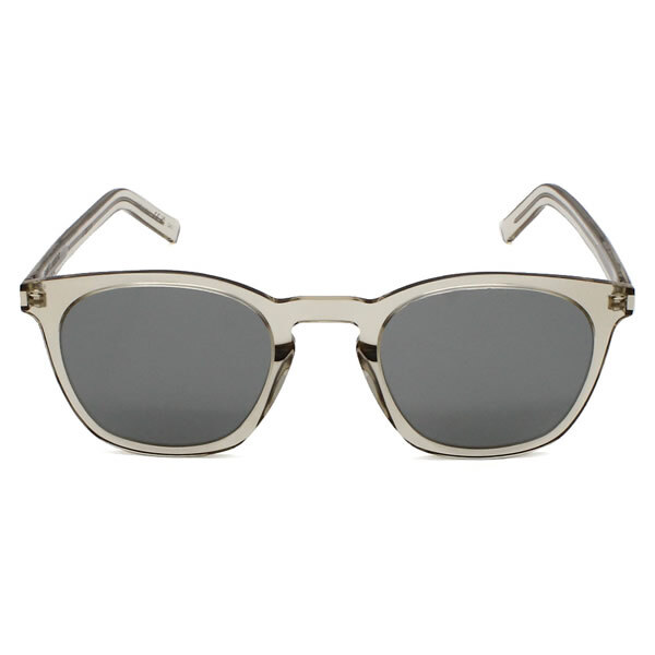 サンローラン サングラス SAINT LAURENT SL 28 SLIM-006 SL28-SLIM-006 ベージュ シルバー サングラス グローバルフィット メンズ レディース ユニセックス