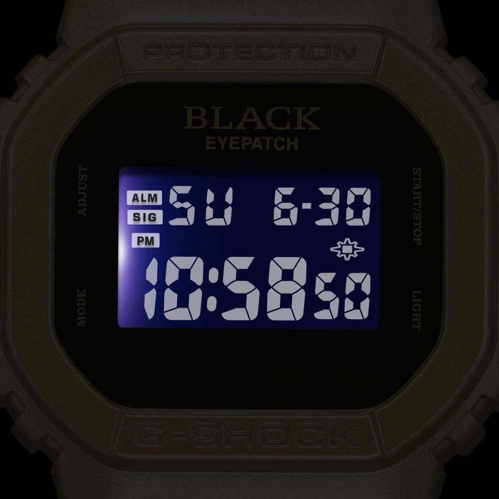 G-SHOCK デジタル カシオ Gショック CASIO BlackEyePatch コラボ 限定モデル 腕時計 メンズ DW-5600BEP-9JR【2026 新作】