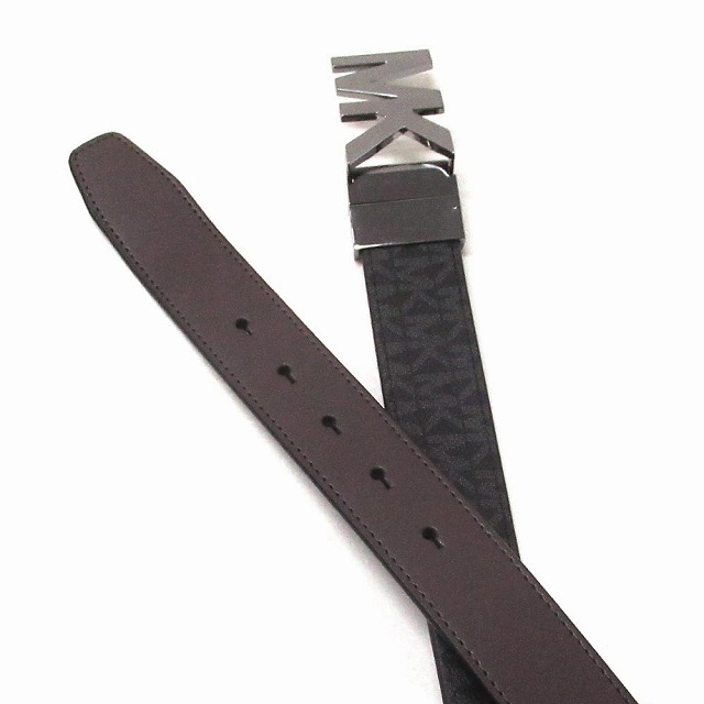 MICHAEL KORS マイケルコース アウトレット MK シグネチャー リバーシブル メンズ ベルト 36S1LBLY1B BLACK