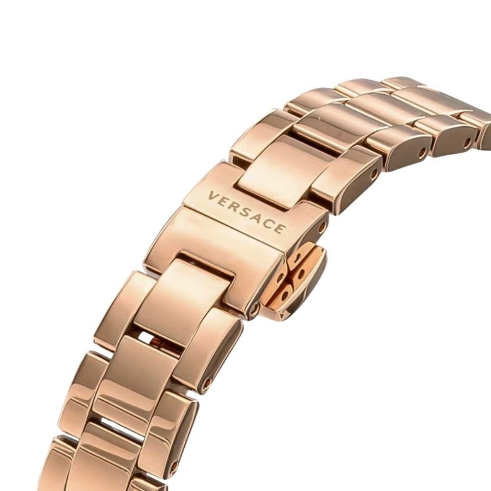 ヴェルサーチェ 腕時計 レディース ピンクゴールド 34mm VERSACE PALAZZO パラッツォ 立体メデューサ スイス製 レディース腕時計 高級 ブランド おしゃれ かわいい プレゼント ギフト 成人 卒業 入学