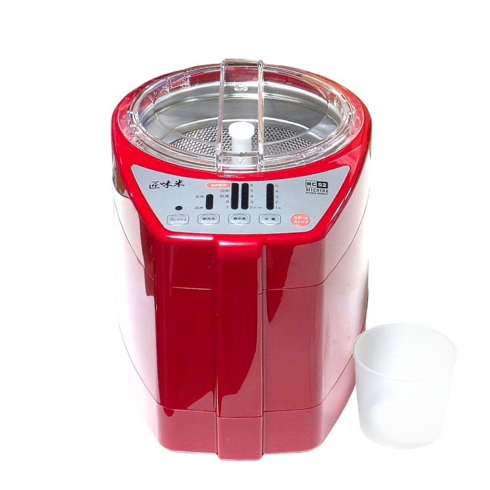 山本電気   家庭用精米機   匠味米（たくみまい）   MICHIBA MB-RC52R   レッド   5合   日本製    PSE 表示あり   #66621