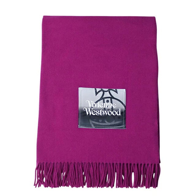 ヴィヴィアンウエストウッド VIVIENNE WESTWOOD NURIA STOLE マフラー 8103013J-W010X-G410-FUCHSIA ユニセックスフーシャ マフラー