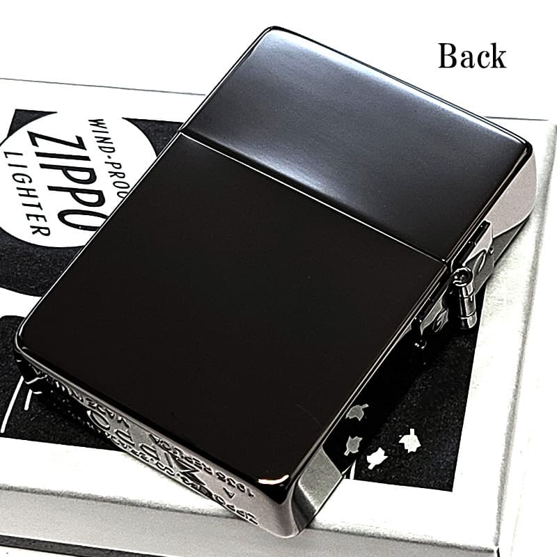ZIPPO オールドロゴ 1935復刻 レプリカ ジッポ ライター ブラックニッケル シンプル 彫刻 角型 外ヒンジ 3バレル かっこいい 銀差し 黒 おしゃれ 高級 メンズ プレゼント ギフト