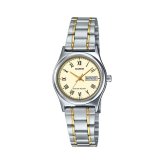 カシオ 腕時計 レディース シャンパン ゴールド シルバー ローマ数字 CASIO 海外モデル アナログ 曜日 日付 カレンダー メタル ステンレス おしゃれ プレゼント ギフト 収納ケース付き 成人 卒業 入学