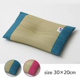 枕 まくら い草枕 消臭 ピロー 国産 無地 ベビー キッズ 『さわやか 平枕』 約30×20cm お子様にも安心 国産い草枕 さわやか平枕 抗菌 防臭 ポリエステル 綿 枕寝具 寝具用品 寝室用 寝室用品 インテリア 綿100% 肌触り 柔らか 吸湿