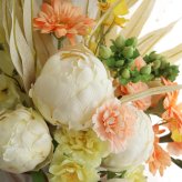 ピオニー クラッチブーケ アーティフィシャルフラワー ウェディングブーケ 造花 結婚式 前撮り インテリア 429