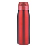 真空二重 ワンタッチボトル 500mL 赤 マグボトル 水筒 保温保冷 ボトル ワンタッチオープン【北海道・沖縄県・離島 配送不可】