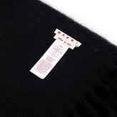 マルニ MARNI マフラー レディース SCMC0059Y0 UTW918 00N99 BLACK ブラック アルパカ 大判 ストール スカーフ フリンジ ロゴ ロゴラベル 防寒 秋冬 ブランド プレゼント ギフト