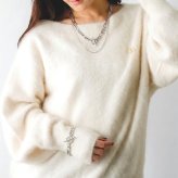 【ブレスレットorネックレス選択可能！】【ポスト投函で配達！】ハワイアンジュエリー ブレスレット ネックレス マンテル 太め ごつめ チェーンブレスレット チェーンネックレス サージカルステンレス 金属アレルギー対応 つけっぱなし 錆びない ステンレスシルバー henoheno