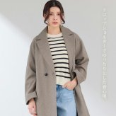 チェスターコート レディース ウールタッチ ブランド Filomo ロング丈 アウター ロングコート 100cm 秋冬 ドロップショルダー ゆったり 大きいサイズ 通勤 洗える 手洗い きれいめ カジュアル シンプル 無地 ギフト プレゼント 6F (08000365r)
