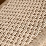 チェア 椅子 ラウンジ 肘付き 1脚 単品 アーム 木製 チーク 無垢材 天然木 ペーパーコード おしゃれ ナチュラル 北欧 和風 インテリア 和モダン 完成品 リビング 家具 ジャパンディ 高級感 アジアン家具
