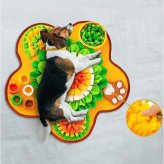 犬用ノーズワークマット 通販 嗅覚トレーニング ペット用知育玩具 早食い防止マット おやつ探しゲーム 室内運動不足解消 ストレス解消グッズ 洗濯機で丸洗い 滑り止め付き 丸洗い コンパクト収納 運動不足対策 ひとり遊び 留守番対策 餌入れおもちゃ 小型犬
