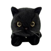 吉徳 ぬいぐるみ コネコ ブラック 黒猫 子猫 人形 おもちゃ リアル ギフト プレゼント インテリア 雑貨 かわいい おしゃれ 癒し グッズ 子ども キッズ 女の子 男の子 誕生日 クリスマス