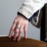 ステンレス ハートリング 2カラー 18KGP ゴールド gold レディース 女性 指輪 金属アレルギー対応