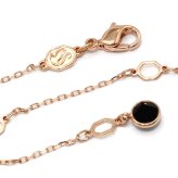 SWAROVSKI スワロフスキー ネックレス 5678046 Swan アクセサリー ブラック ローズゴールド