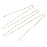 ロングネックレス k10 YG 約70cm スライドピン アズキチェーン ネックレス 1.0mm幅 10金 イエローゴールド K10ネックレス 小豆チェーン ※従来の金具無し