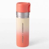 スターバックス スタンレー タンブラー 海外限定 サンセットコーラル 473ml ステンレスボトル スタバ STANLEY コラボ 保温 保冷 日本未発売 蓋付き 水筒 アウトドア キャンプ オフィス プレゼント 並行輸入 正規品