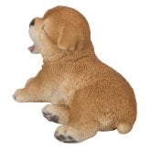 置物 woobia ウービア 日本犬 あくびをしている秋田犬 子犬 幅20.5cm 寝そべり 和風 リアル 本物そっくり イギリス生まれ 職人手彩色 縁起物 戌年 玄関 インテリア 新築祝い 引っ越し祝い 開店祝い 出産祝い 誕生日 お祝い ギフト プレゼント 犬好き 秋田犬好き