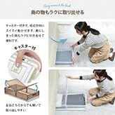 折りたたみベッド下収納ボックス　BENRY ONLS0356 2個セット 単品  リビング収納 シンプルスタイル モダン 角型 プラスチック 隙間収納幅82.5cm 奥行40.5cm 高さ18cm