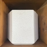 植木鉢 おしゃれ 大型 17号 13号 10号 L M S サイズ 鉢カバー KONTON コントン コーテス ヘックス 多面体 六角形 四角 ファイバーセメント セメント 屋外 室内 高級 北欧 モダン ナチュラル 観葉植物用 シンボルツリー サボテン 多肉植物 特大 玄関 プランター ホワイト