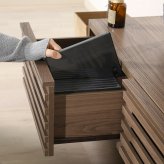 TV台 ライン 150幅 MBR ミディアムブラウン・ナチュラル 2色展開 テレビ台 ローボード リビング収納 テレビボード おしゃれ シンプル 新生活 家具 インテリア 不二貿易