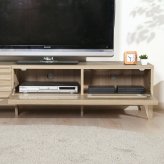 TV台 ライン 150幅 MBR ミディアムブラウン・ナチュラル 2色展開 テレビ台 ローボード リビング収納 テレビボード おしゃれ シンプル 新生活 家具 インテリア 不二貿易