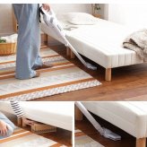 ベッド 寝具 脚付きマットレス セミダブル ウレタン 分割 抗菌 防臭 防ダニ加工済 幅120cm 本体厚み約１６cm 1年保証 マットレス付き マットレス 足元 収納 送料無料 一人暮らし