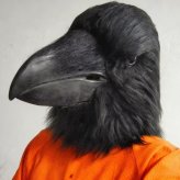 カラス マスク ハロウィン 仮装 コスプレ 鳥マスク カラスマスク ヘッドマスク 被り物 鳥 動物 アニマル リアル 大人用 フリーサイズ 男女兼用 コスチューム 仮面 変装 パーティー イベント 撮影 小道具