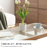 【高さ40cm】光触媒人工観葉植物 チューリップ 幅18cm×奥行18cm×高さ40cm お部屋に気軽に飾れて空間を美しく彩るフェイクグリーン 本物の生花のようなリアルな質感とインテリアに馴染む風合いが魅力です ホワイト ピンク オレンジ