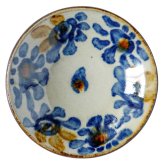 染付3寸皿 10cm｜仁王窯 やちむん 沖縄 壺屋焼｜プレート 小皿 豆皿｜唐草 十草｜薬味皿 しょうゆ皿｜おしゃれ かわいい｜北欧 韓国 台湾風 カフェ風｜ギフト 新生活 プレゼント｜モダン ナチュラル