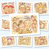 傘寿祝いの記念に、大切な思い出を似顔絵で残しませんか。大切なお祝いにも安心してご注文いただけます。 似顔絵 ギフト 傘寿祝い プレゼント 贈り物 手描き 名入れ 傘寿祝い お祝い 長寿 記念 大人数 おじいちゃん おばあちゃん 祖父母 下書き確認 修正無料 名入れ 一生もの 宝物 似てる かわいい 80歳 長寿祝い 親孝行 敬老の日 還暦祝い バレンタインデー 記念日 お祝いの品 披露宴