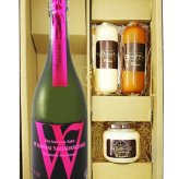 ★ 送料無料 ★ Ｗ ( ダブリュー ) 山田錦 純米  720ml ＋ チーズおつまみ3種セット【 9455 】【 日本酒・おつまみセット 】【 要冷蔵 】【 ハロウィン 贈り物 ギフト プレゼント 誕生日 結婚のお祝い 】