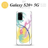 SC-52A SCG02 Galaxy S20+ 5G スマホケース ソフトケース アート 白 黄 メンズ レディース nk-s20p-tp1264