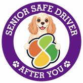 カーサイン 高齢者マーク SENIOR SAFE DRIVER アメリカンコッカースパニエル ステッカー シール 直径13cm 肉球 日本製 車