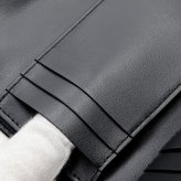 選べる2色 ボッテガヴェネタ BOTTEGA VENETA 三つ折り財布 カセット マキシイントレチャート メンズ レディース ミニ財布 本革 レザー 小銭入れ ブラック 黒 アーモンド ベージュ 651372 V3UO1