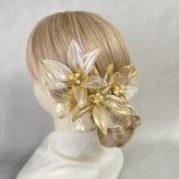 髪飾り アメリカンフラワー ディップアート 選べる6種 ヘアアクセサリー ヘッドドレス セット 大ぶり 成人式 卒業式 袴 振袖 和装 結婚式 前撮り ウェディング 白無垢 色打掛 ドレス 浴衣 七五三 ハンドメイド カサブランカ シルバー ゴールド ガラスホワイト 贈り物 ギフト プレゼント 娘 孫 友達 お祝い Lulu＊s ルルズ
