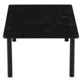 大理石風テーブル オーレ WH 120×60 ホワイト・ブラック 2色展開 ローテーブル センターテーブル リビングテーブル 折りたたみ 省スペース おしゃれ シンプル 新生活 家具 インテリア 不二貿易