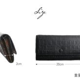 ショルダーバッグ 肩掛け財布 ショルダーウォレット 3wayクロコダイル 本革 お財布 財布バッグ 長財布 斜め掛け 肩掛け クラッチバッグ レディース ブラック ボタニカル柄 アンティーク柄 上品 個性的 高級感 上質感 4FA (06001983r)