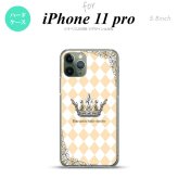 iPhone11Pro iPhone11 Pro スマホケース ハードケース 王冠 オレンジ メンズ レディース nk-i11p-1453